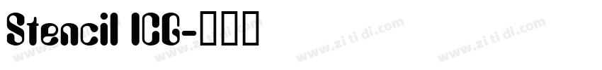 Stencil ICG字体转换